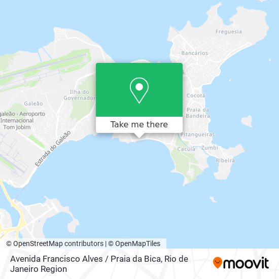 Avenida Francisco Alves / Praia da Bica map