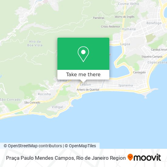 Mapa Praça Paulo Mendes Campos