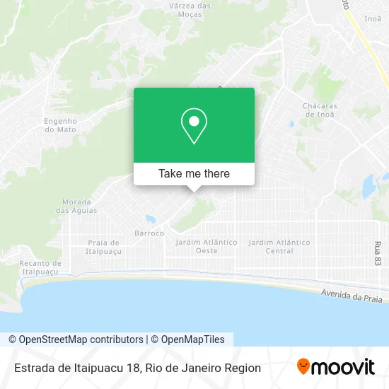 Estrada de Itaipuacu 18 map