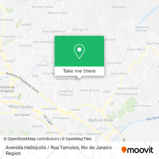 Avenida Heliópolis / Rua Tamoios map