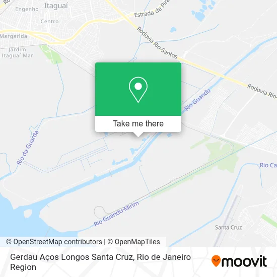 Gerdau Aços Longos Santa Cruz map