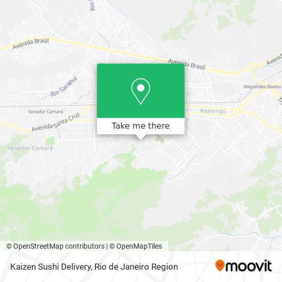 Kaizen Sushi Delivery map