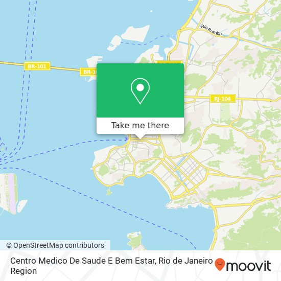 Mapa Centro Medico De Saude E Bem Estar