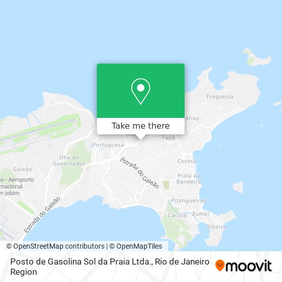 Mapa Posto de Gasolina Sol da Praia Ltda.