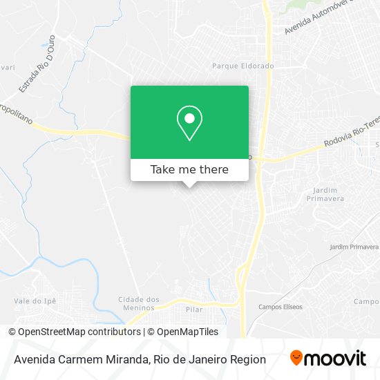 Avenida Carmem Miranda map