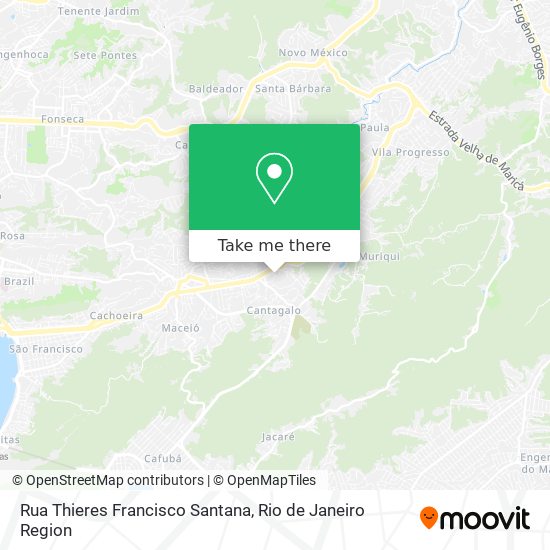 Rua Thieres Francisco Santana map