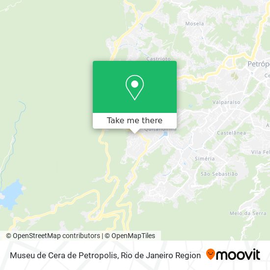 Mapa Museu de Cera de Petropolis