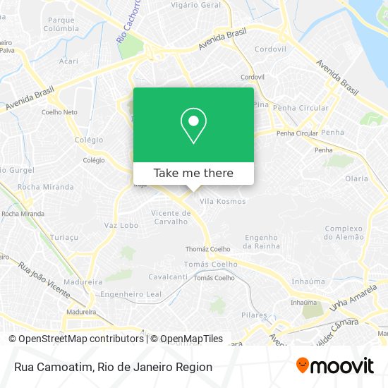 Rua Camoatim map