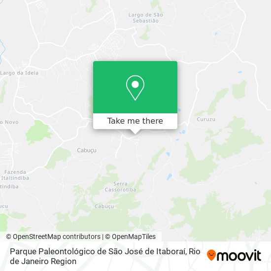Parque Paleontológico de São José de Itaboraí map