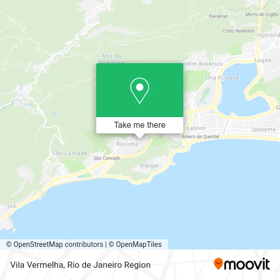 Vila Vermelha map