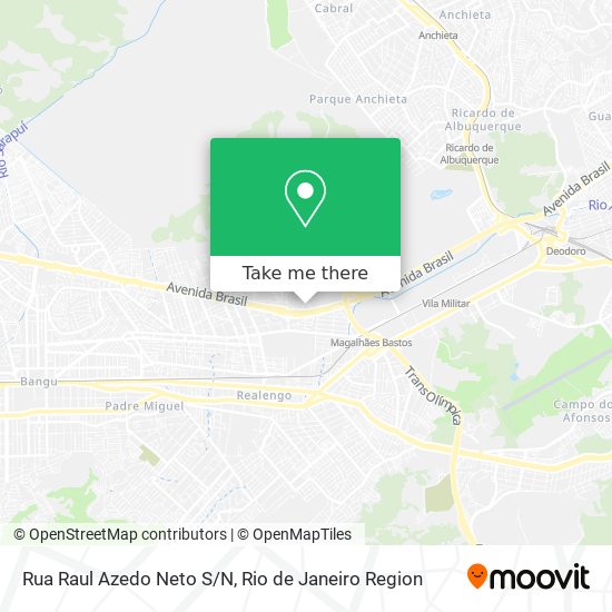 Mapa Rua Raul Azedo Neto S/N