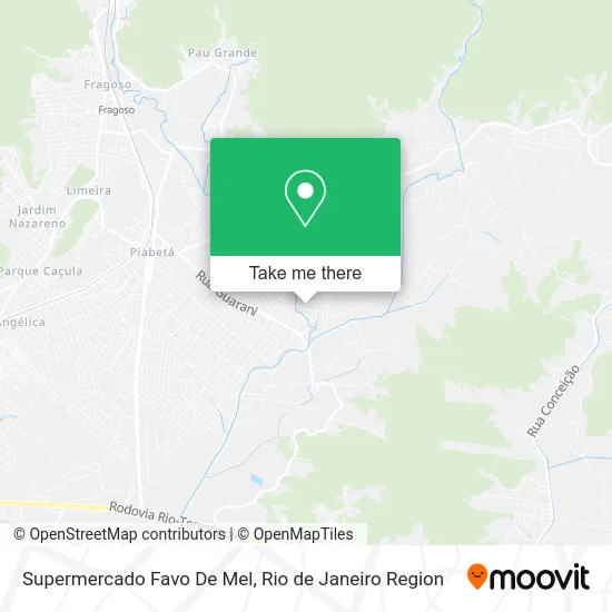 Supermercado Favo De Mel map