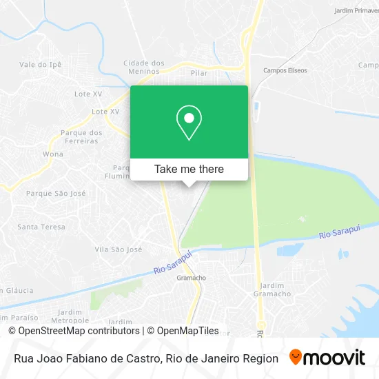 Rua Joao Fabiano de Castro map