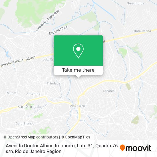 Avenida Doutor Albino Imparato, Lote 31, Quadra 76 s / n map