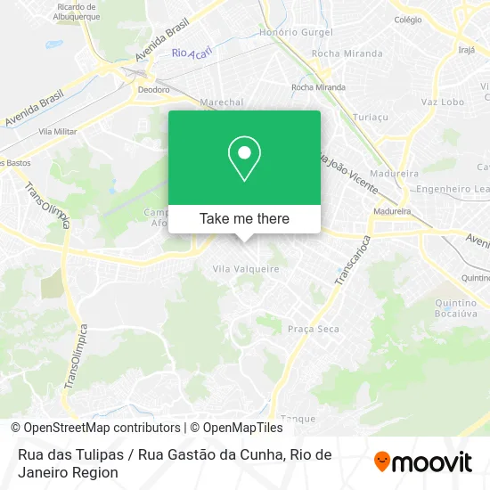 Rua das Tulipas / Rua Gastão da Cunha map