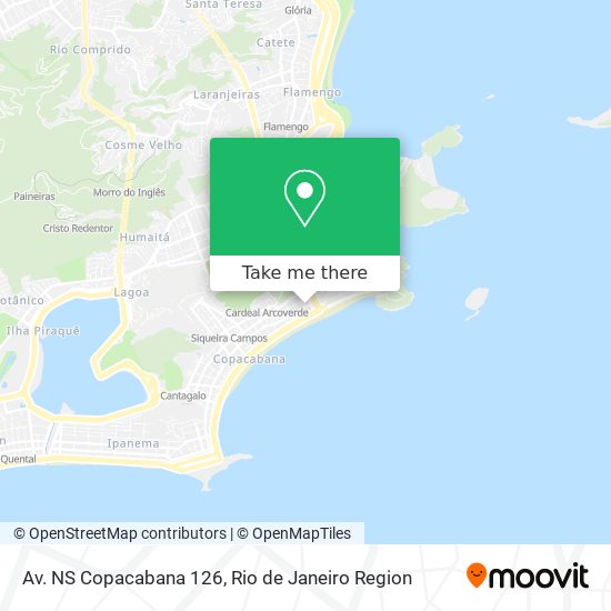 Mapa Av. NS Copacabana 126