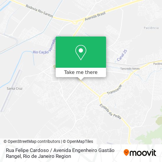 Rua Felipe Cardoso / Avenida Engenheiro Gastão Rangel map