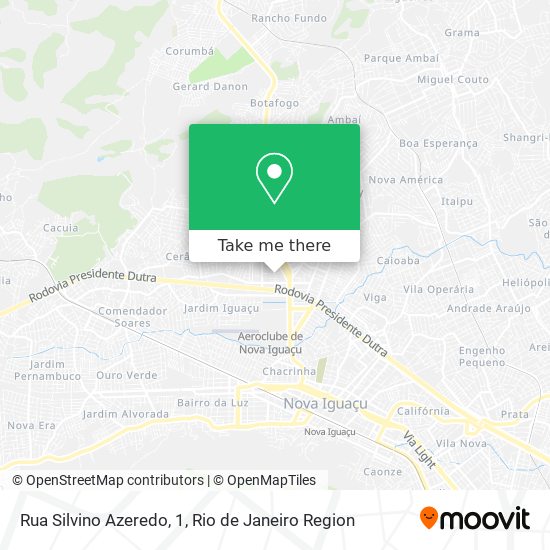 Rua Silvino Azeredo, 1 map