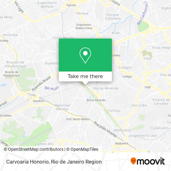 Carvoaria Honorio map