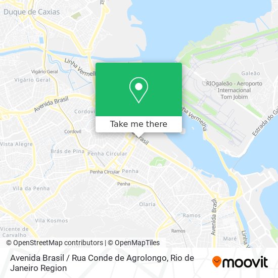 Mapa Avenida Brasil / Rua Conde de Agrolongo