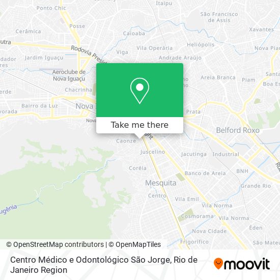 Mapa Centro Médico e Odontológico São Jorge