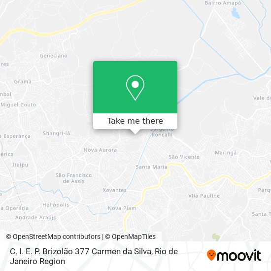 C. I. E. P. Brizolão 377 Carmen da Silva map