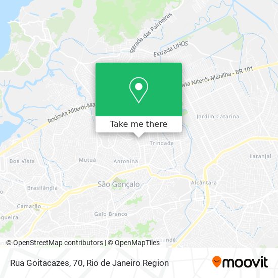 Rua Goitacazes, 70 map