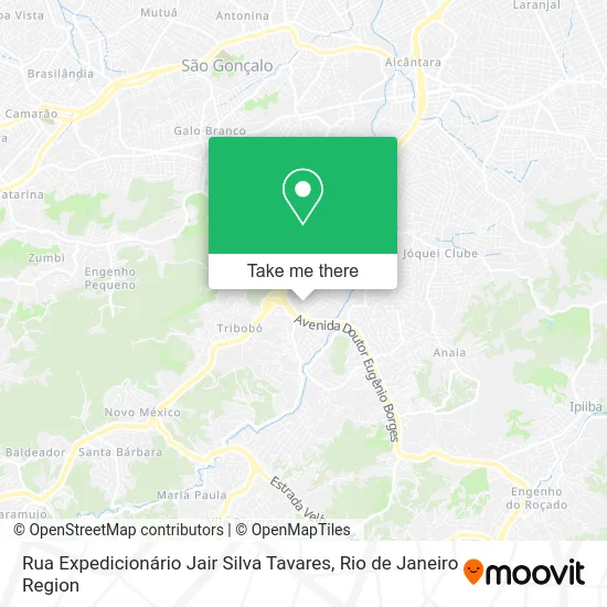 Rua Expedicionário Jair Silva Tavares map