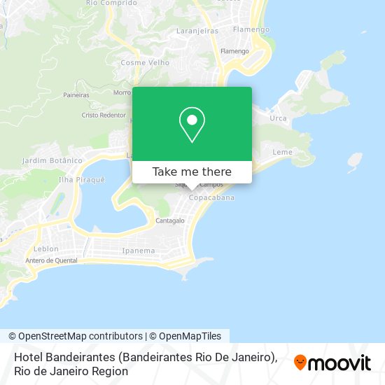 Mapa Hotel Bandeirantes (Bandeirantes Rio De Janeiro)