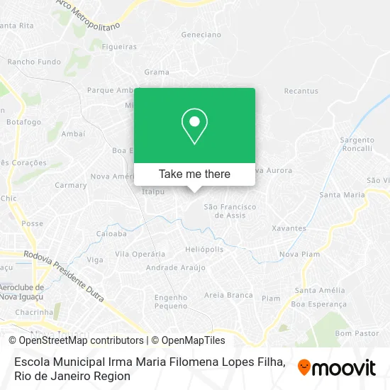 Escola Municipal Irma Maria Filomena Lopes Filha map