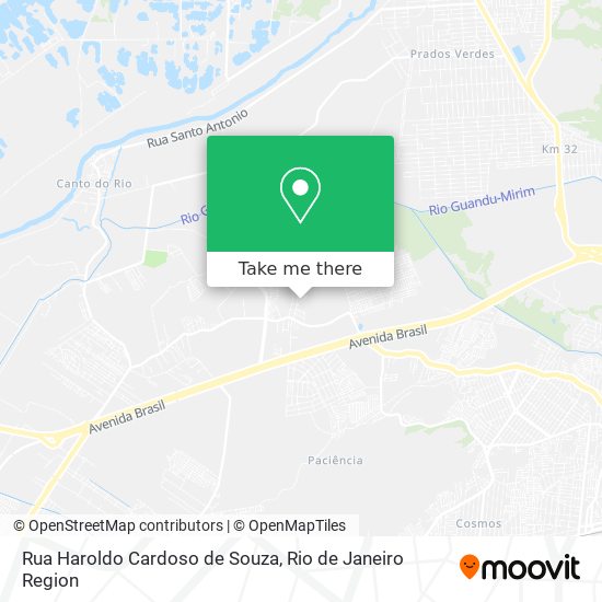 Mapa Rua Haroldo Cardoso de Souza