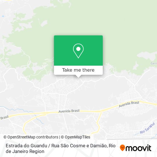 Estrada do Guandu / Rua São Cosme e Damião map