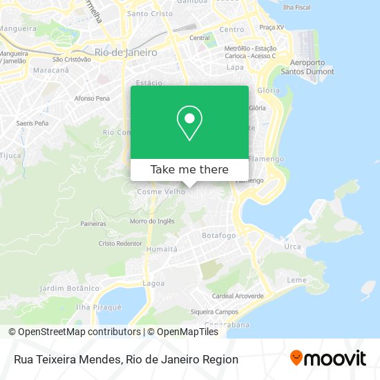 Mapa Rua Teixeira Mendes