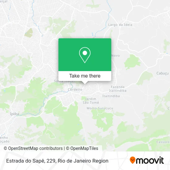 Estrada do Sapê, 229 map