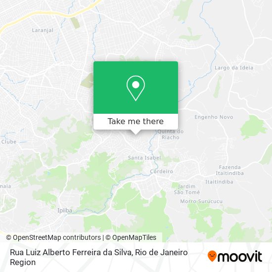 Rua Luiz Alberto Ferreira da Silva map