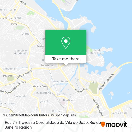 Rua 7 / Travessa Cordialidade da Vila do João map