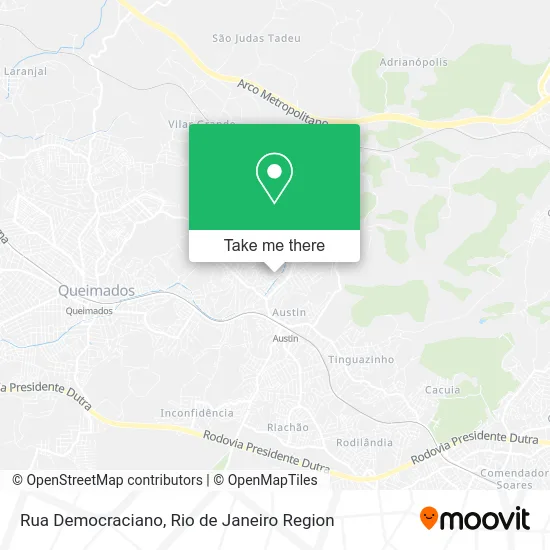 Rua Democraciano map