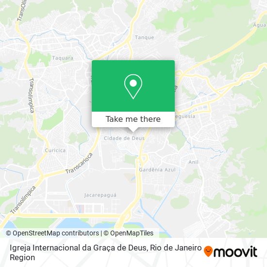 Mapa Igreja Internacional da Graça de Deus