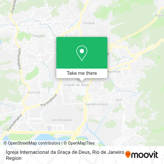 Igreja Internacional da Graça de Deus map
