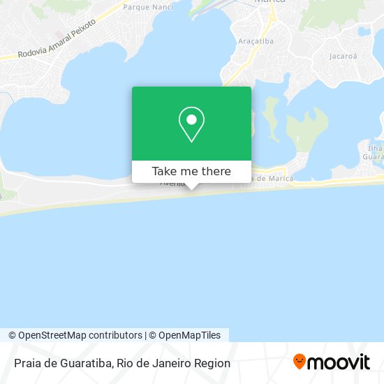 Mapa Praia de Guaratiba