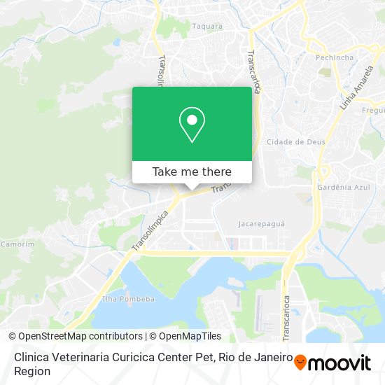 Clinica Veterinaria Curicica Center Pet map