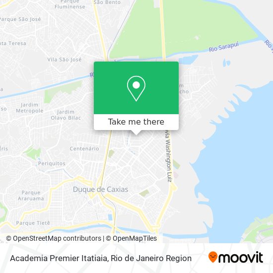 Mapa Academia Premier Itatiaia