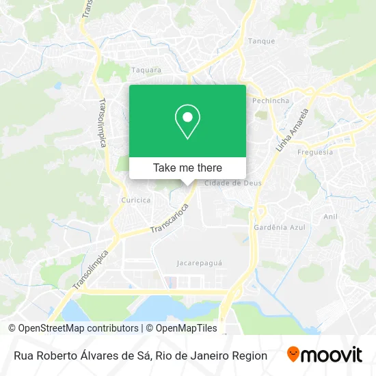 Rua Roberto Álvares de Sá map