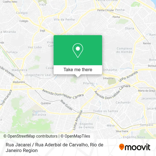 Rua Jacareí / Rua Aderbal de Carvalho map