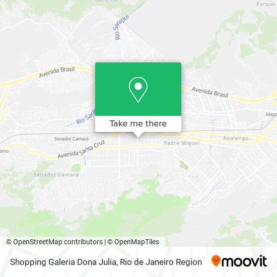 Mapa Shopping Galeria Dona Julia