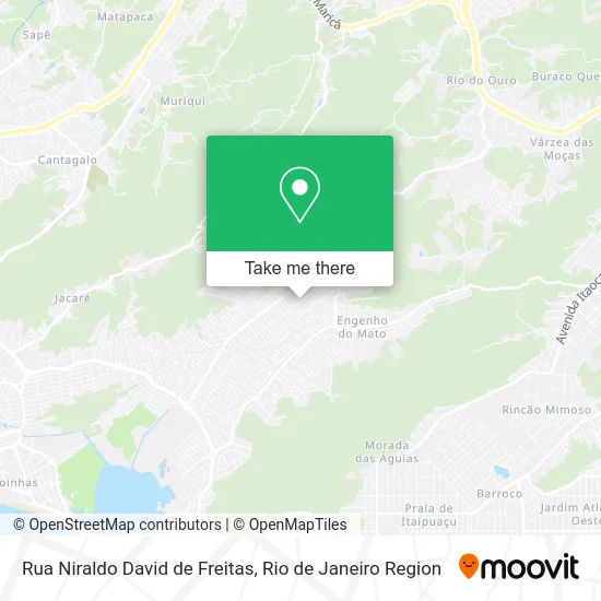 Rua Niraldo David de Freitas map