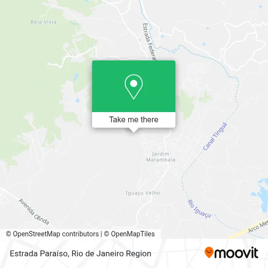 Estrada Paraíso map