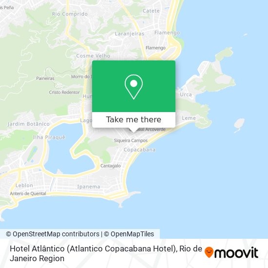 Hotel Atlântico (Atlantico Copacabana Hotel) map