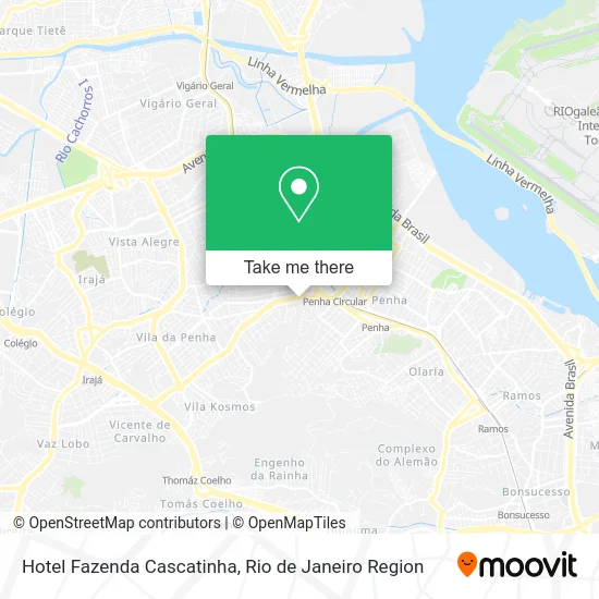 Hotel Fazenda Cascatinha map