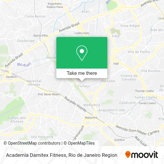 Academia Damitex Fitness map